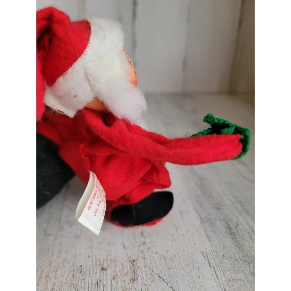 Annalee Santa Claus toy bag mobility doll vintage Xmas plush home decor